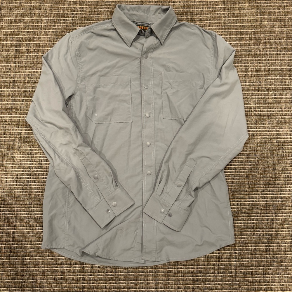 Ridgecut Toughwear Stylish Light Gray Button Down Shirt